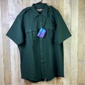 United Uniform Manufacturers Size XL(17-17-1/2) Dark Green Short Sleeve …
